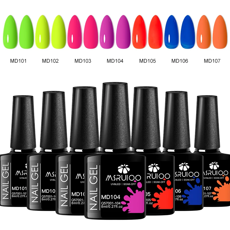 7-delige nagelgellakenset DIY Nail Art Design Alles voor decoratie Losweken UV-gel Langdurige manicure Schilderen Gel Vernis Kits