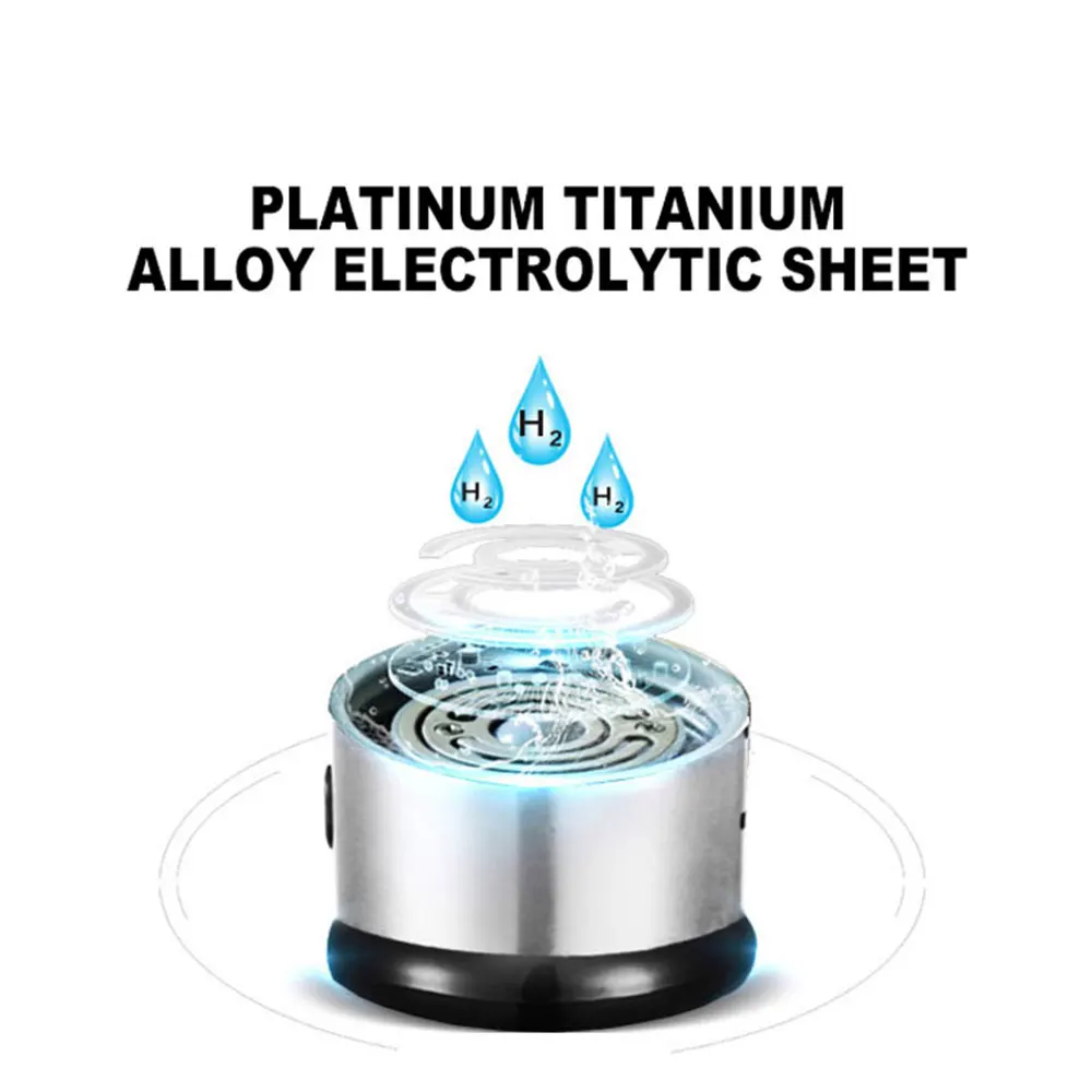 فلتر مياه قابل لإعادة الشحن، غلاية مياه كهربائية غنية بالهيدروجين، مولد مياه بالهيدروجين، كوب ماء فلتر أكوا