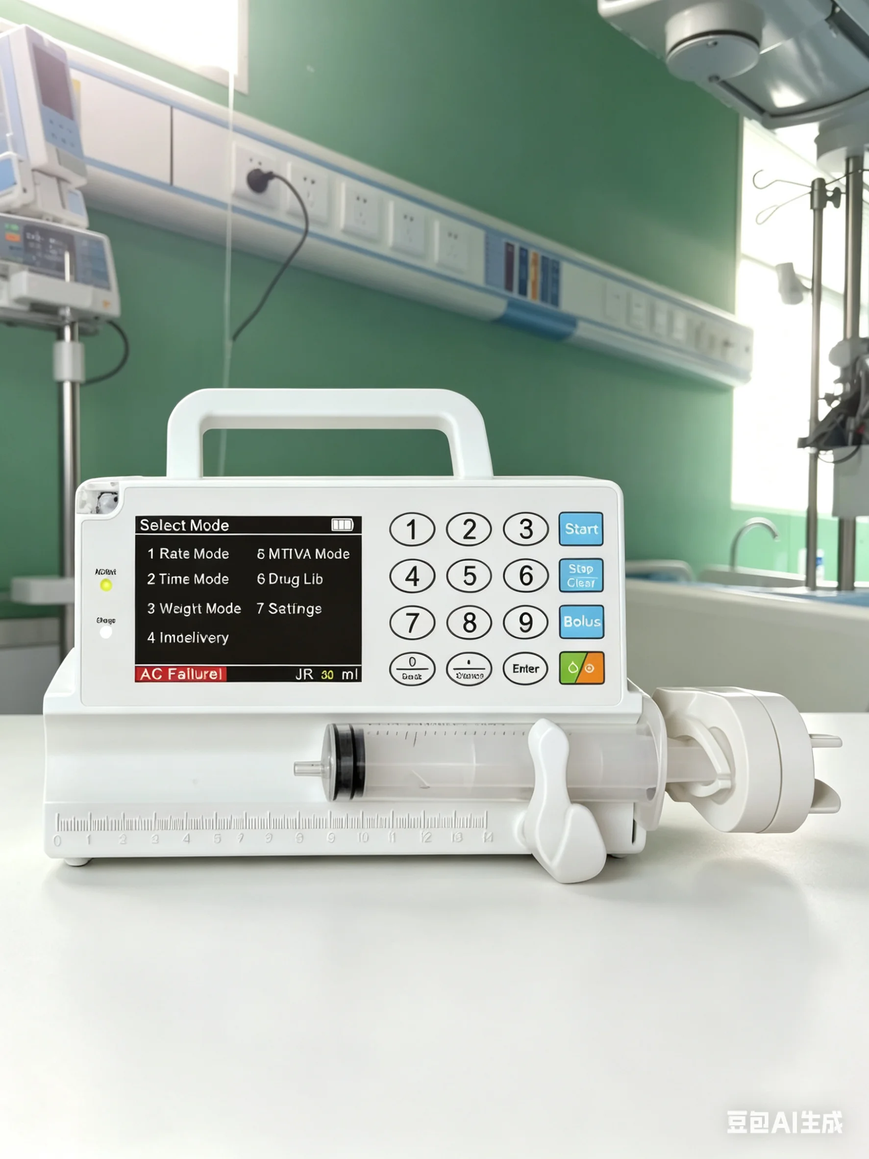 Syringe Pump Infusion pump infusion warmer Nutrition pump LCD real-time Alarm Rechargable battery（Human or Veterinary Use)