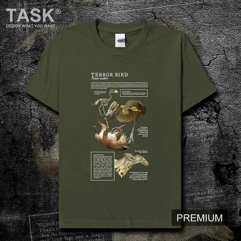 Extinct Species Phorusrhacidae Animal Natural Science Creative T-Shirt Cotton O-Neck Short Sleeve Unisex T Shirt New Size S-3XL