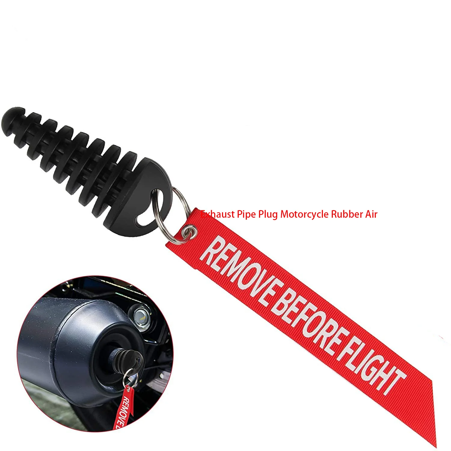 Exhaust Pipe Plug Motorcycle Rubber Air For Dominar 400 Benelli Tnt 125 Motorbike Exhaust