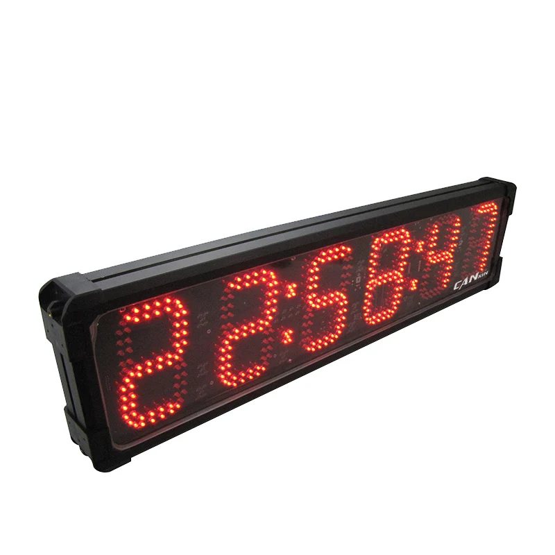 [Ganxin] Best Quality Stopwatch Good 6 Inch 6 Digits Led Use Exercise timer p10 Football Race Track Running for Hockey Soccer