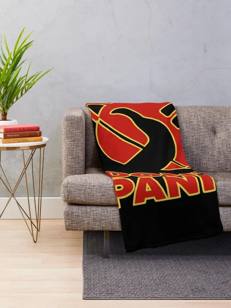 Don't Panic Throw Blanket Blankets For Sofas Decorative Beds Sofa Quilt Soft Big Blankets