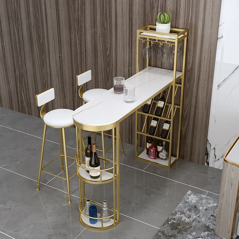 Nordic light luxury bar counter, living room dining table