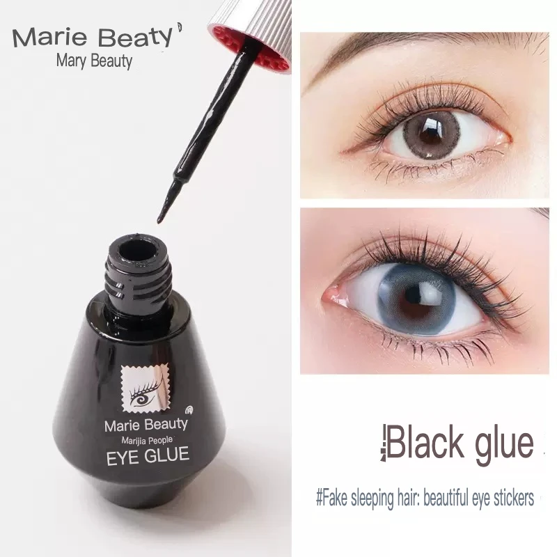 Mary Beauty False eyelash Glue Anti-allergy black quick dry waterproof super stick self graft disposable removable