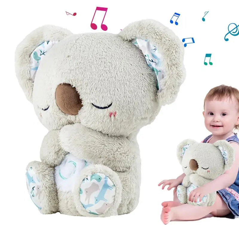 Koala Bear Plush Toy Animal Doll With Sensory Music Lights And Rhythmic Breathing Motion Koala Bear Toy Breathing Koala Plush To