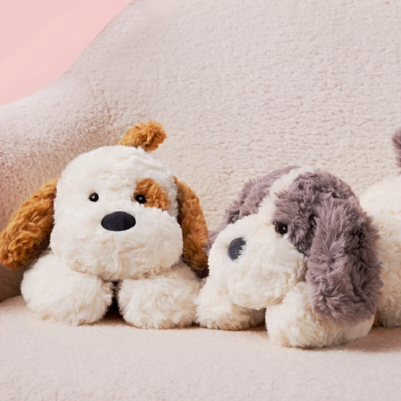 Miniso 本物の漫画ぬいぐるみ犬横たわる枕人形グッズおもちゃ誕生日プレゼント子供のための家の装飾ギフト