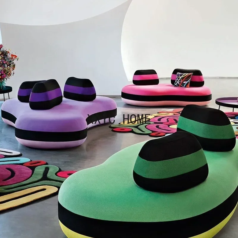 

Bombom Luoqibao sofa special-shaped personality creative fabric sofa