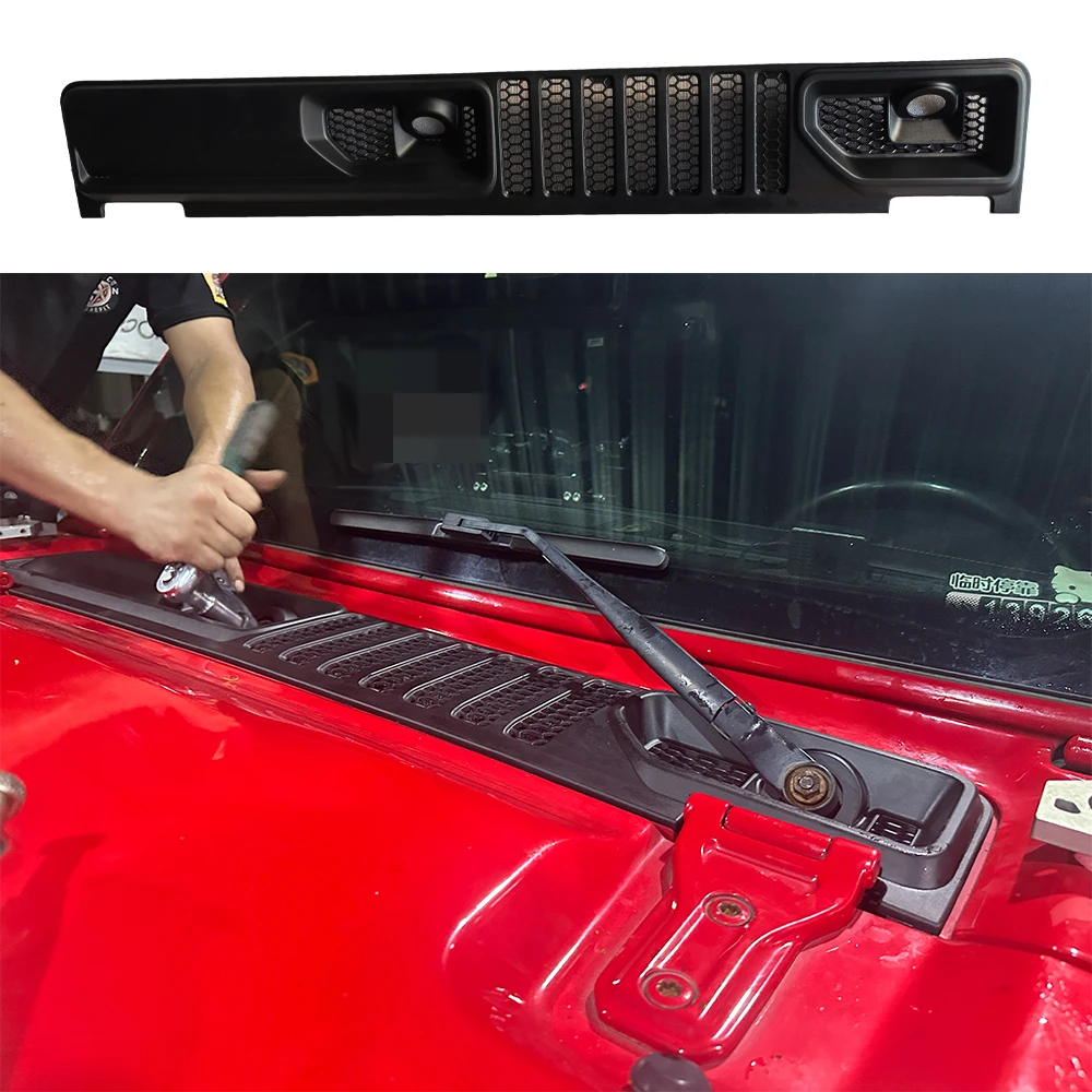 

JL1333 Hood Vent Grille Replacement For Jeep Wrangler JL 2018+ Cowl Panel Grille 68307260AC