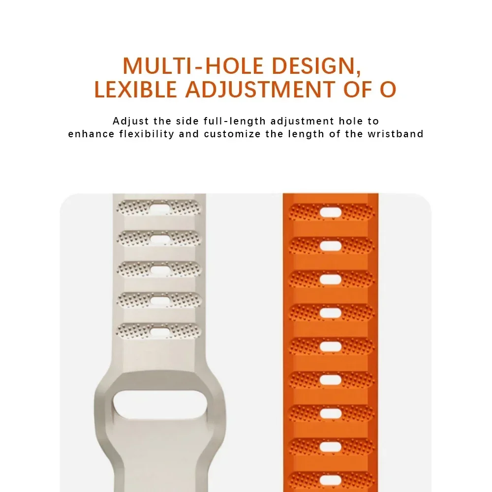 Pasek silikonowy do zegarka Samsung Galaxy Ultra 47 mm Sportowa, oddychająca bransoletka zamienna do zegarka Galaxy 7 Ultra Punctate Band