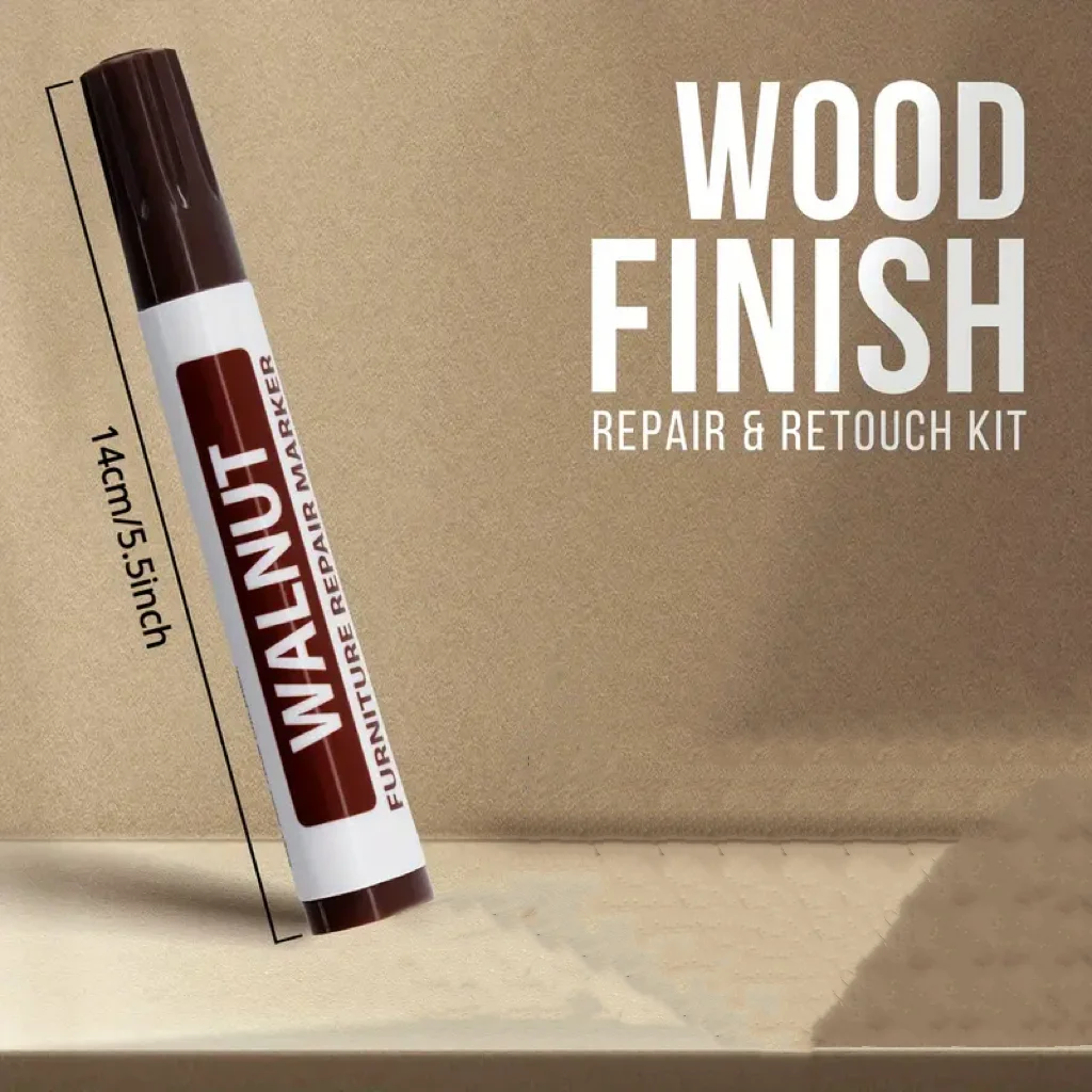 3/6pcs Magic Furniture Repair Marker Pens - Chisel Tip WALNUT Color Wood Scratch Markers