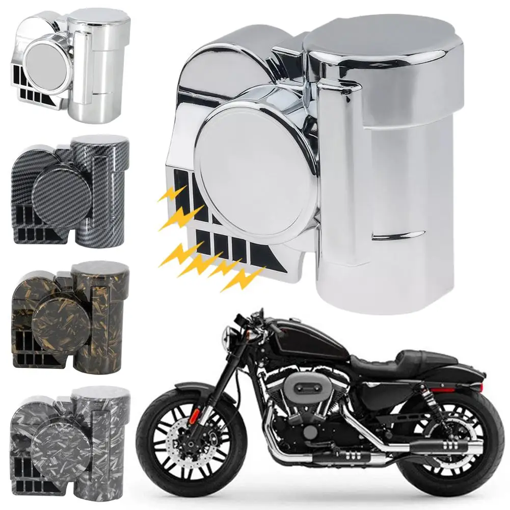 

12V Motorcycle Integrated Air Horn For Harley Super Loud Car Horn Sound Air Horns With Relay For Motorcycle Train Horns R8U4