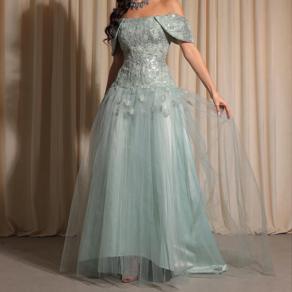 

Вечерние платья русалки по индивидуальному заказу, длиной до пола, с открытыми плечами, без рукавов, платье для выпускного вечера, модное вечернее платье с блестками и цветами, драпированное