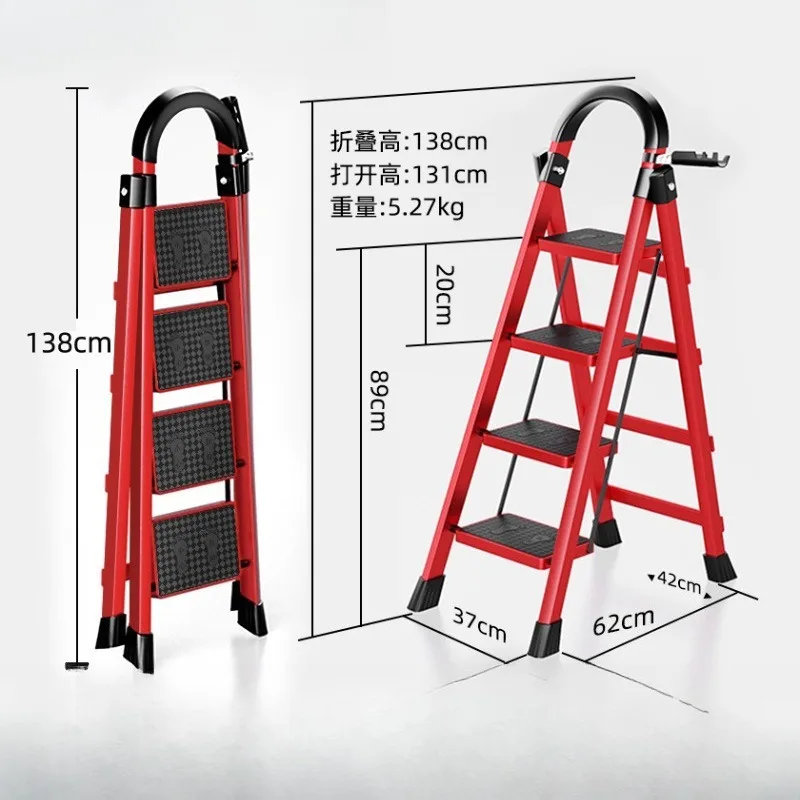 Folding Telescopic Household Ladders Multi-Functional Thickened Staircases for Home Safety And Convenience