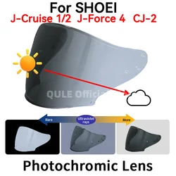 Photochromic Visor for SHOEI J-Cruise J Cruise 1/2 J-Force 4 CJ-2 Motorcycle Helmet Lens Open Face Shield Capacete motosiklet