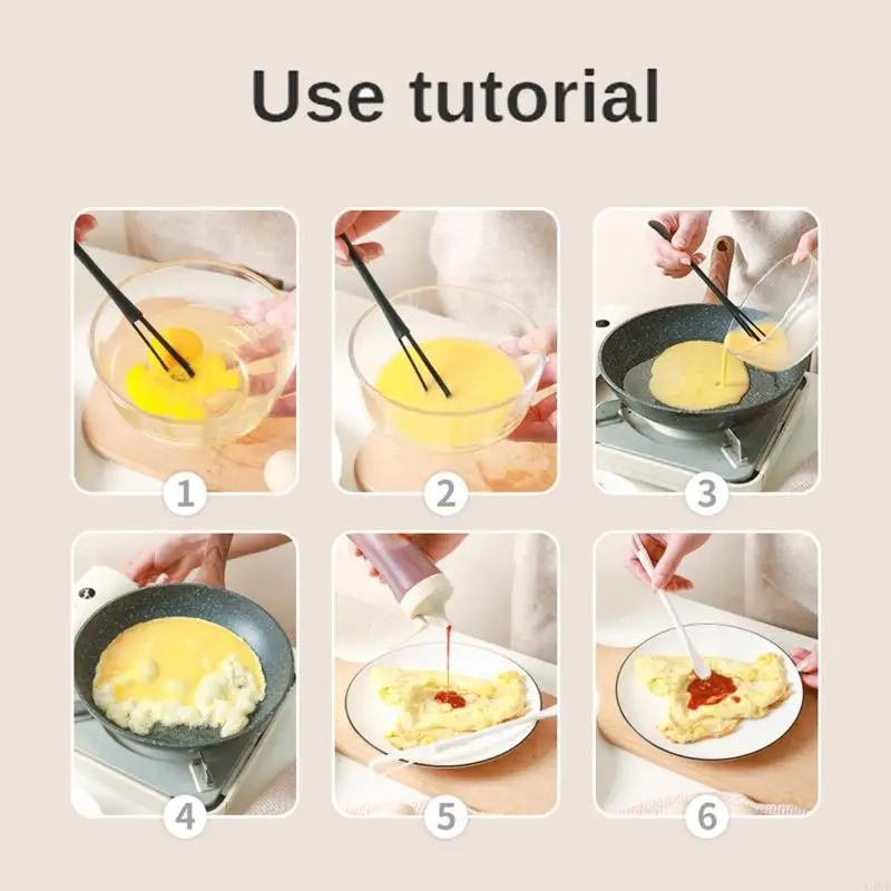 L4MB Multi-function Mini Plastic Egg Whisk Egg Beater Kitchen Seasoning Stirring for Blending Whisking Household Cuisine