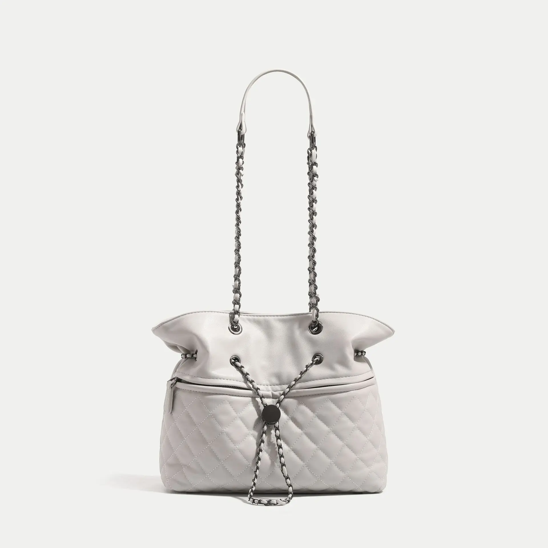 

2025 Autumn Women's Quilted Underarm Bag, Vegan Leather Multi-way Shoulder Purse, Luxury Chain Strap Handbag for Daily Casual