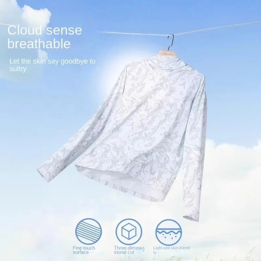 رقيقة جدا قمصان الصيد الحرير الجليد تنفس النسيج الأشعة فوق البنفسجية حماية قميص نمط الأشعة فوق البنفسجية حماية في الهواء الطلق إغراء قميص ملابس رجالية