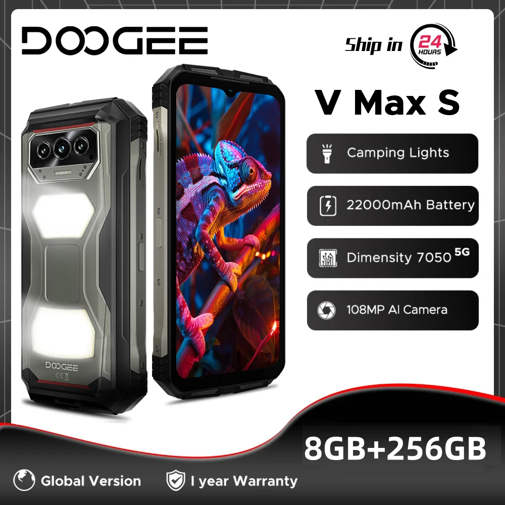 DOOGEE V Max S 5G Rugged Phone 24GB(8+16) 256GB 6.58