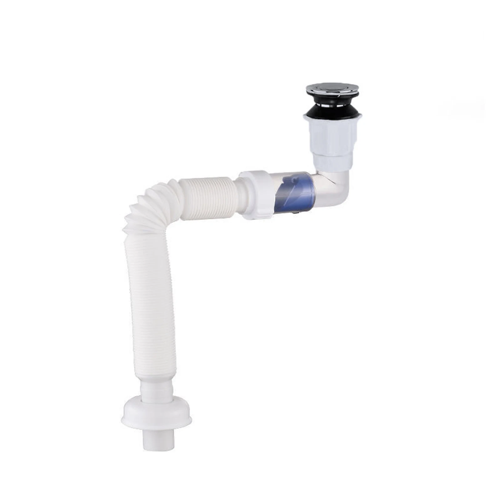 

Sink Drain Pipe Adjustable P Trap Adjustable S Tube Sink Deodorant Launch Pipeline Accessories Sink Strainer Sewer Drain Pipe