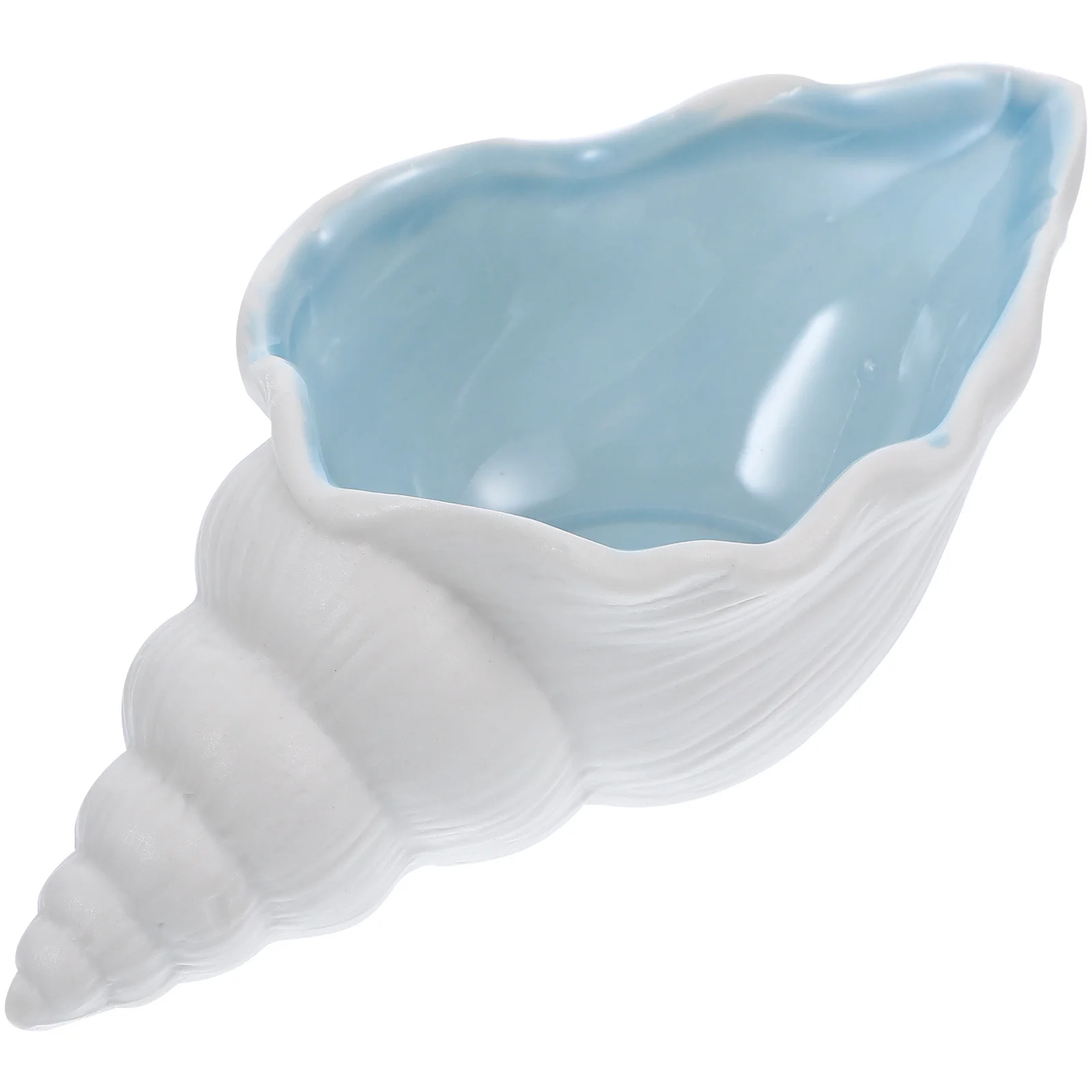 

Home Decor Ceramic Conch Bowl Key Holder Unique Shape Jewelry Dish Tray Trinket