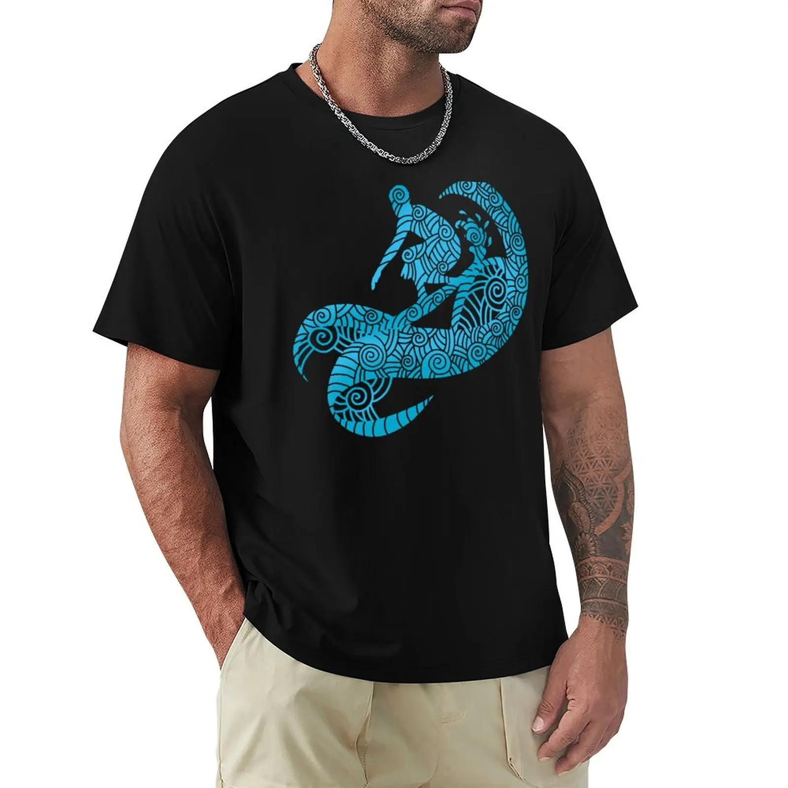 

Boy surfing high waves. T-Shirt Work Utility Short Sleeve Shirt