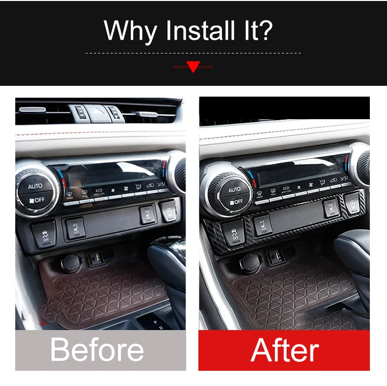 Für Toyota RAV4 XA50 2019 2020 2021 2022 2023 2024 2025 Hybrid ABS Auto Zentrale Steuerung Sitz Wärme Taste Abdeckung trim Zubehör – Detail 2