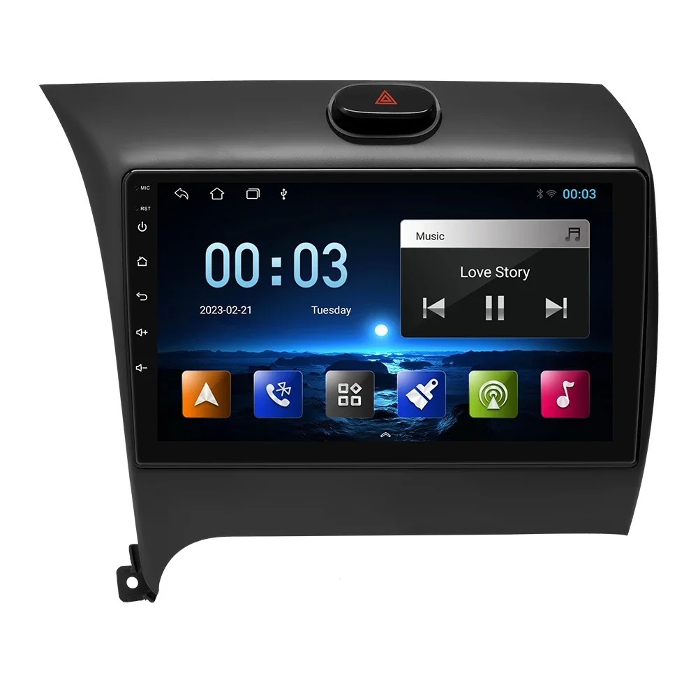 8G 128GB Draadloze Carplay Android12 Autoradio Multimidia Voor KIA Cerato K3 Forte 2013-2015 AI Spraakbesturing Video Speler GPS DSP - afbeelding 2