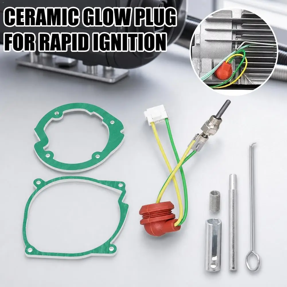 Ceramic Glow Plug Gasket Kit For 12V 2KW 5KW 8KW Chinese Diesel Parking Air Heater Repair Parts Car Accessories
