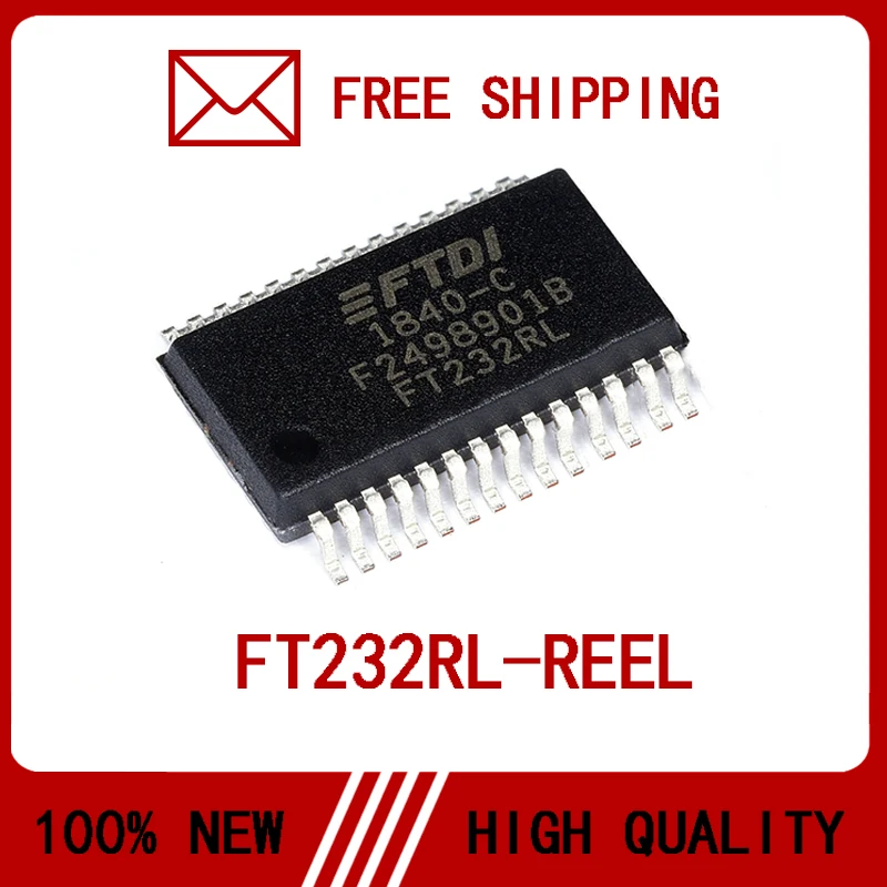 FT232RL-REEL FT232RL FT232 sop-28 100% New High Quality IC Chip