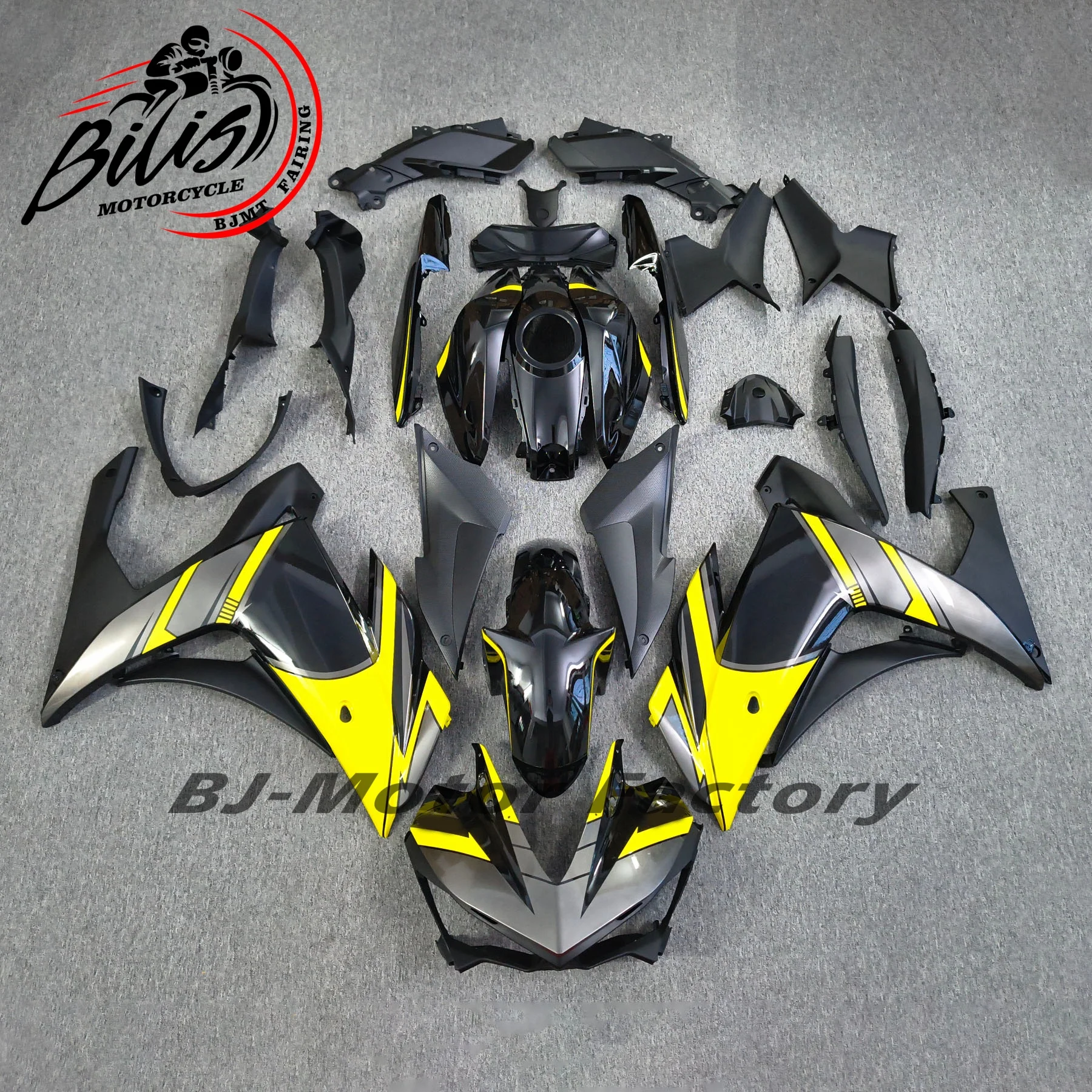 Motorcycle Fairing Kit for Yamaha R25 15-18 Years R3 2015 2016 2017 2018 Body fairing Bright Black Red 5