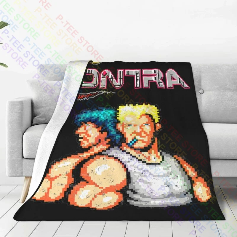 Black Contra Heros Pixels Blanket Velvet Bedding Sofa Cover Cover Blanket Decorative Sofa