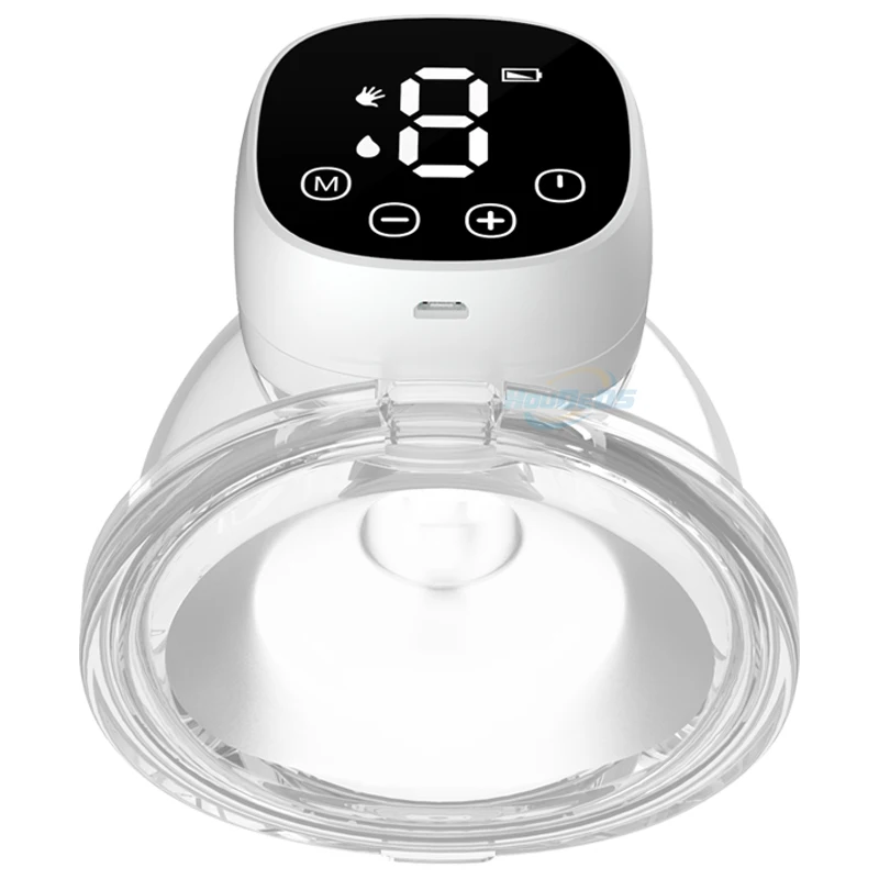 

Breast Pump with LED Display,Wearable,Hands-Free,3 Modes & 9 Levels,Super Silent,Large Capacity,24 Flange,USB Charging