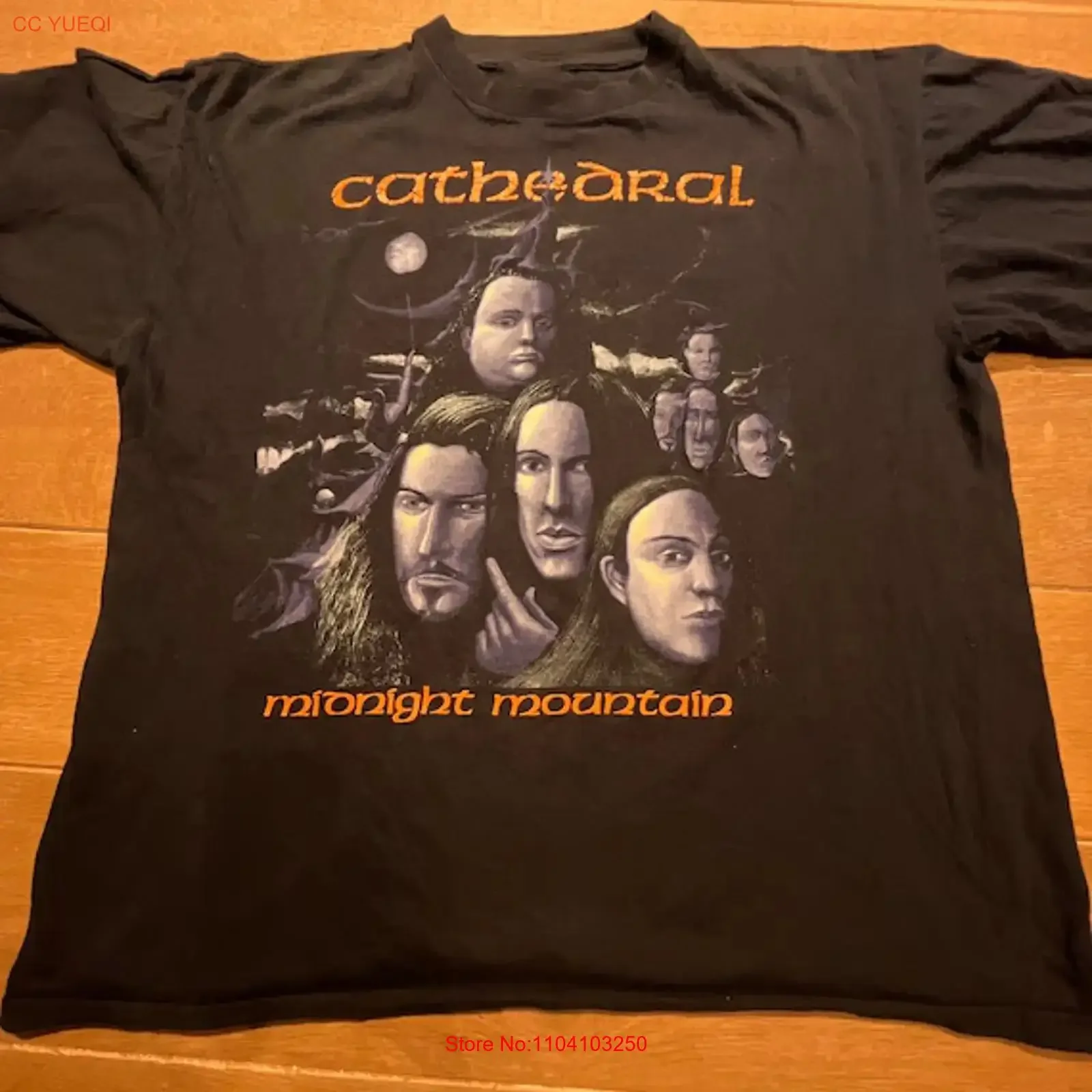 Cathedral Band Midnight Mountain T Shirt Concert S to 5XL SG583 vintage Washed Stylish Casual Slightly Unisex