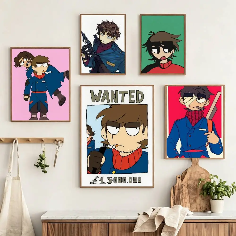 E-Eddsworld P-Paul  Customizable HD Self Adhesive Waterproof Wall Art Poster