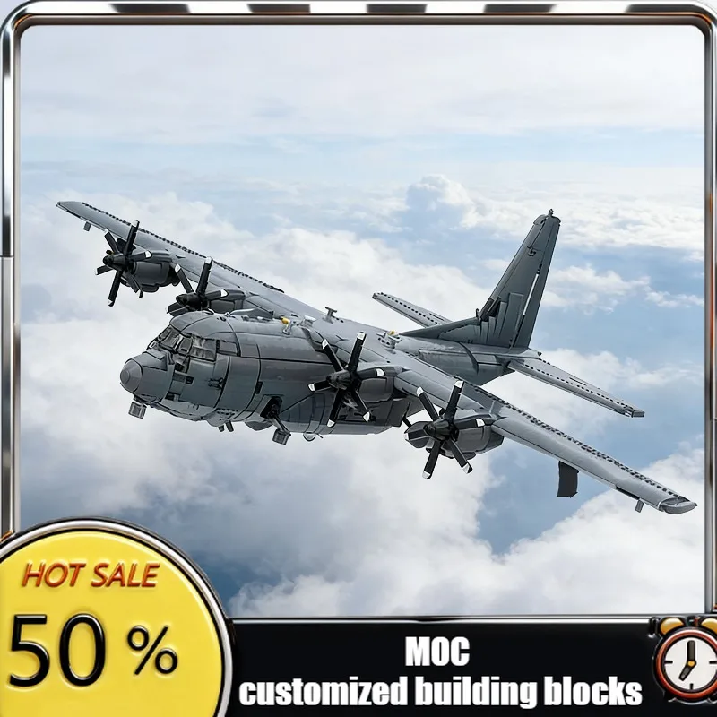 

5402 PCS Plane Bricks AC-130J GhostRider MOC Customize Modular Building Block Simple Brick Educational DIY Boy Toy Birthday Gift