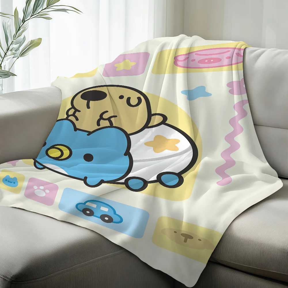Cute B-Bugcat-Capoo Cartoon Blanket Suitable For Sofas Beds Offices Cars Outdoor Travel An Ideal Gift For Friends Family