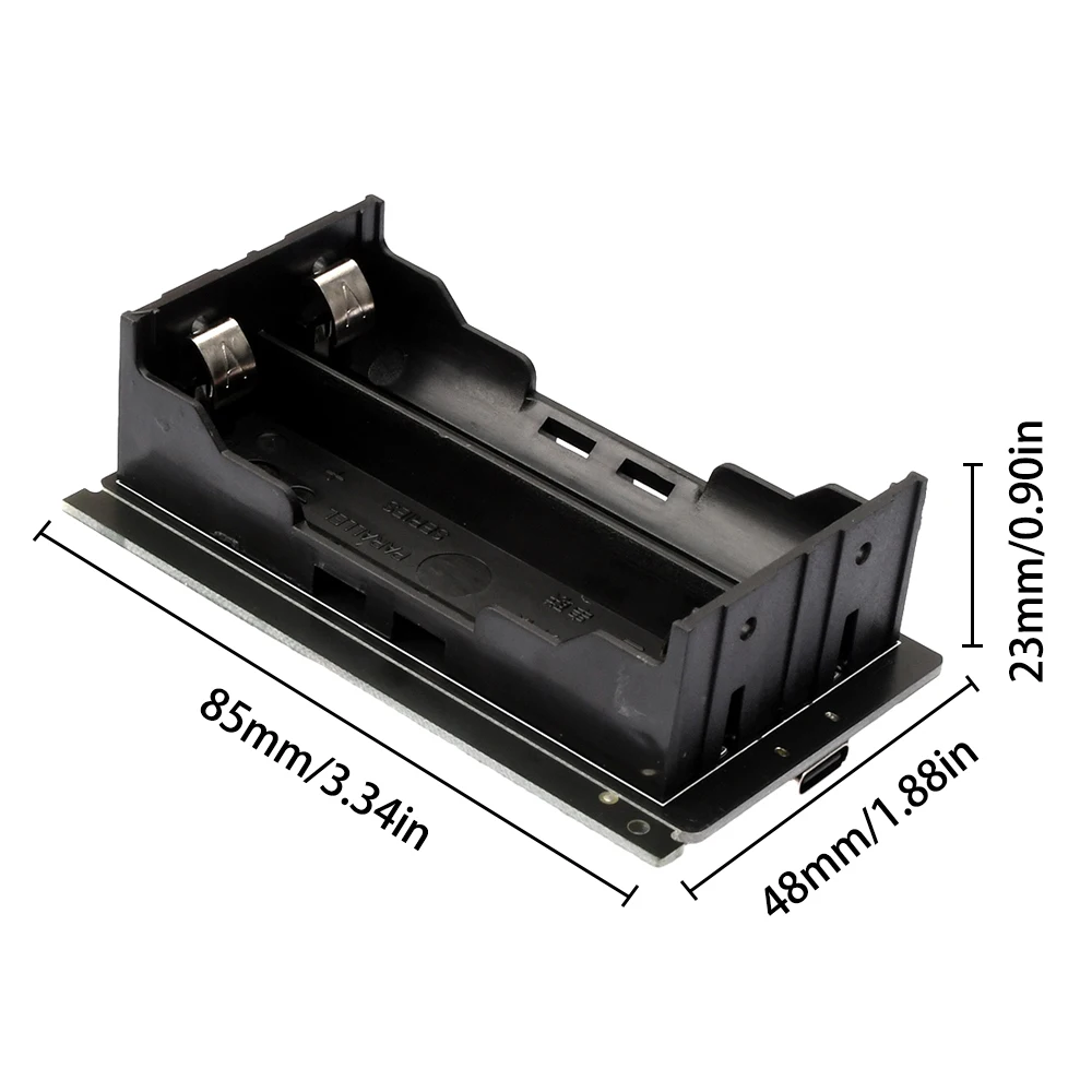 Single-chip Uninterruptible Power Module Type-C 18650 Lithium Battery Charging and Discharging 1.8V 3.3V 5V with LED Display