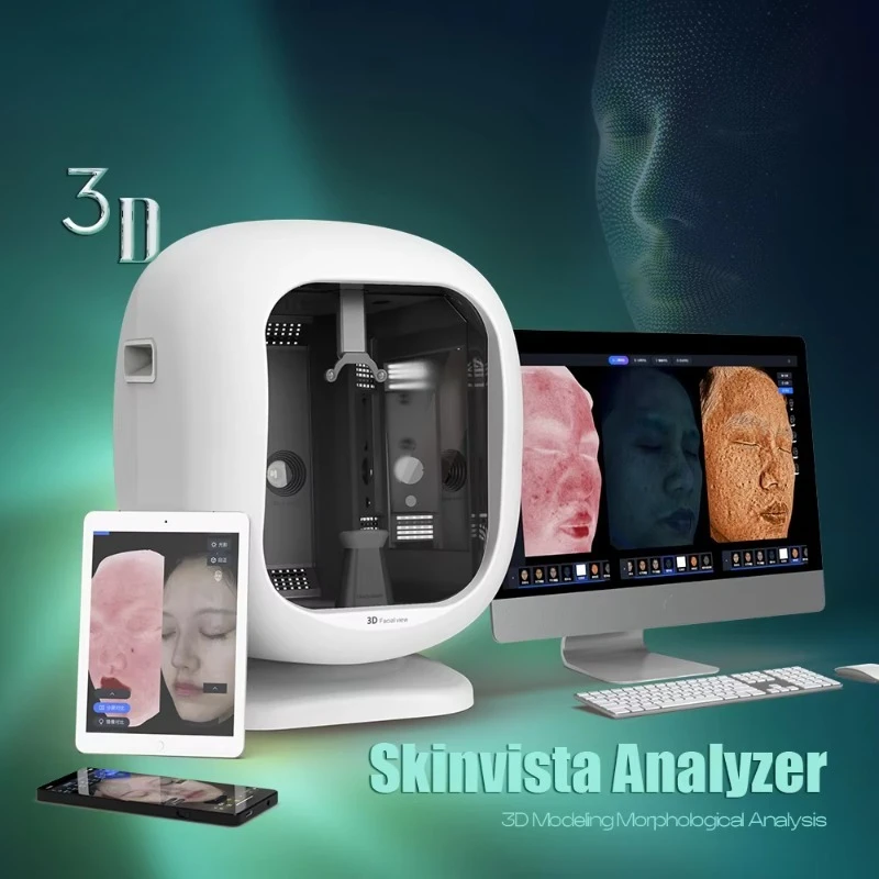 2025年新型AIプロフェッショナルフェイシャルAI 3D肌診断機 顔スキャン分析システム機器