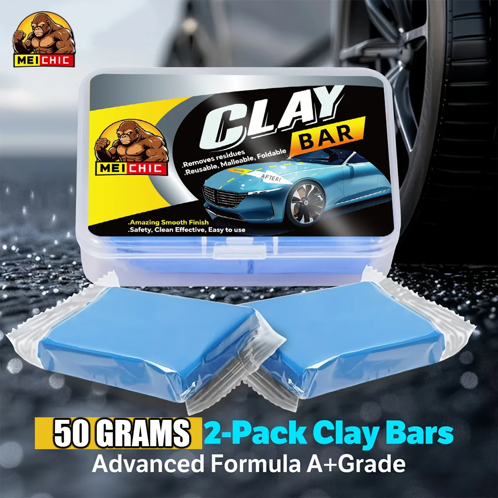 

Высококачественная глина для автодетейлинга, 2 шт. по 50 г/набор, без царапин, с адсорбцией, для чистки автомобилей, грузовиков, яхт, стекла