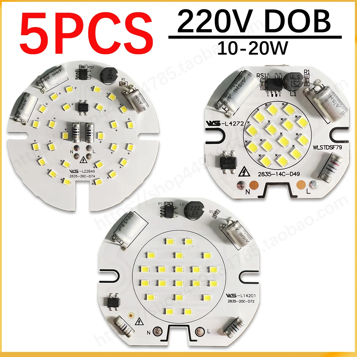5Pcs AC220V Led 10W… - image