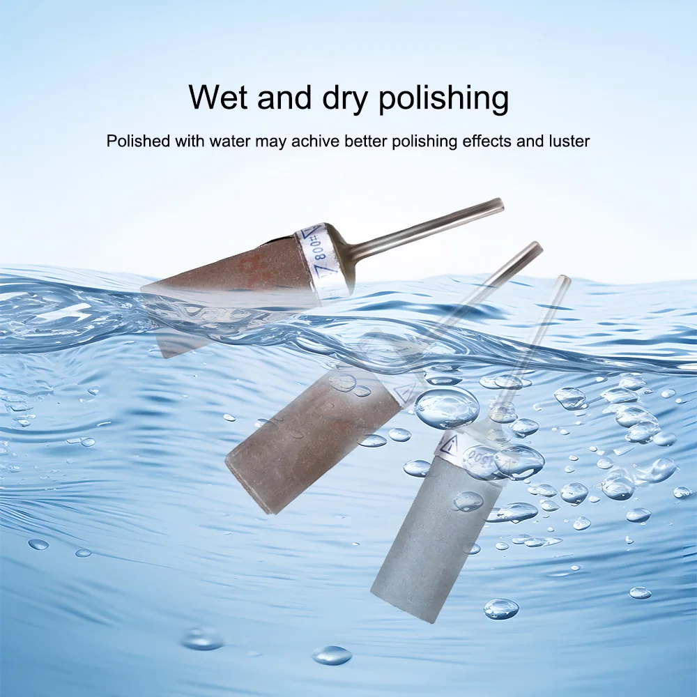 ELIJAH Sandpaper Grinding Heads Abrasive Buffing Wheel 2.35mm Shank Polishing Mini Drill Bit Rotary Tool Dentistry Materials