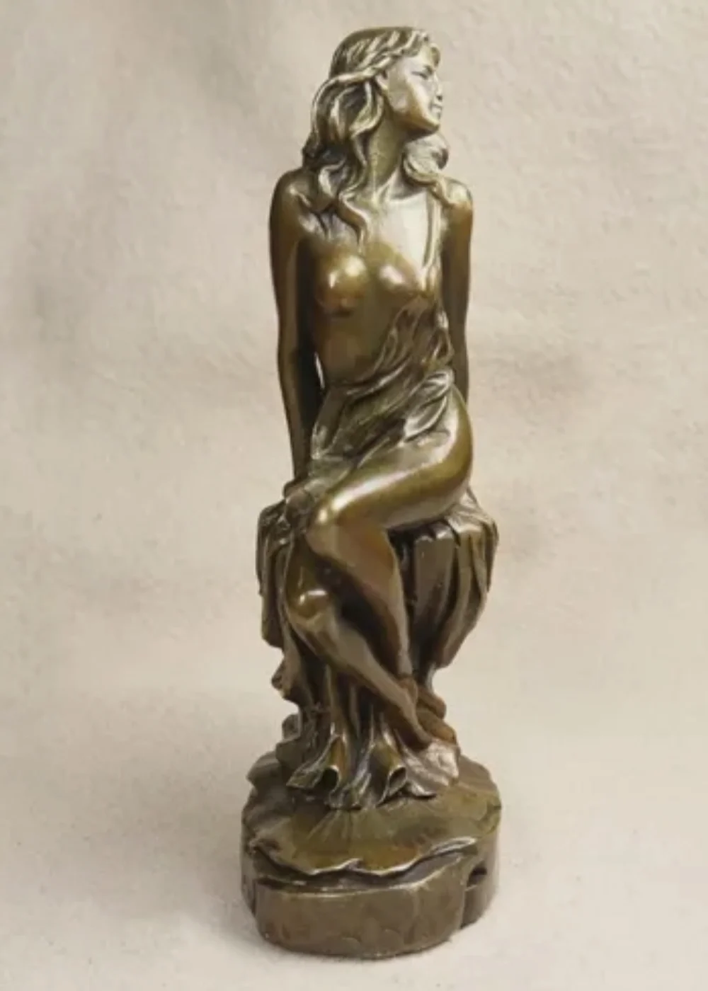 Brass Women Figures Bookshelf Statue Sculpture Tabletop Figurine Home Decor Gift