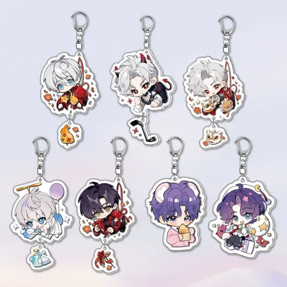 

Diy Anime Game Peripherals LoveandDeepspace Acrylic Keychain Girl Cartoons Jewelry Originality Backpack Pendant Holiday Gifts