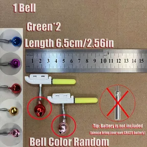 Elektronik balıkçı ışığı, Çubuklar, Bells, LED, Hata Alarmları, Piller dahil değildir, Cr425, set başına 2 adet aküde 8 büyük satış, elgin-no. 2