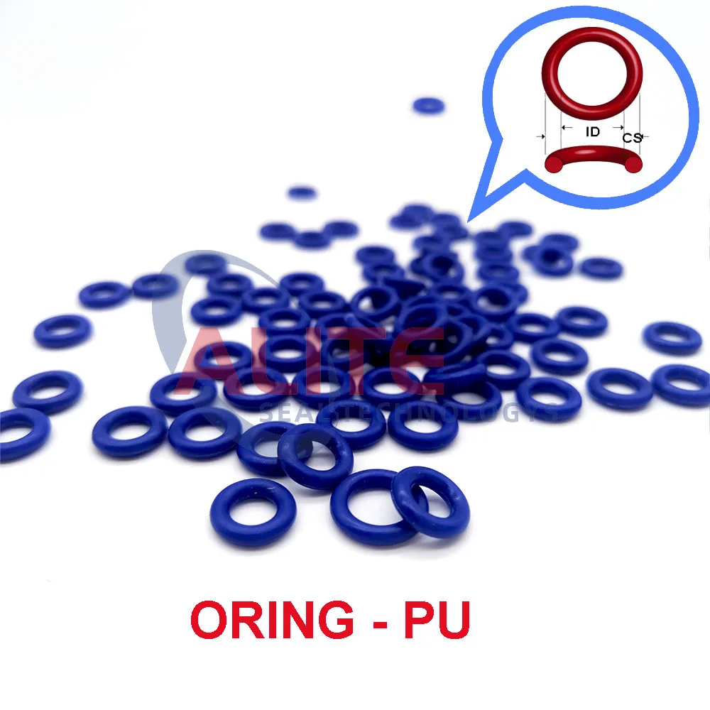 اورينج CS = 0.5-1.5 مللي متر O الدائري IDxCS PU90 ShA O-حلقة الأختام/يوريتان البولي يوريثين (PU) O-حلقات المطاط طوقا