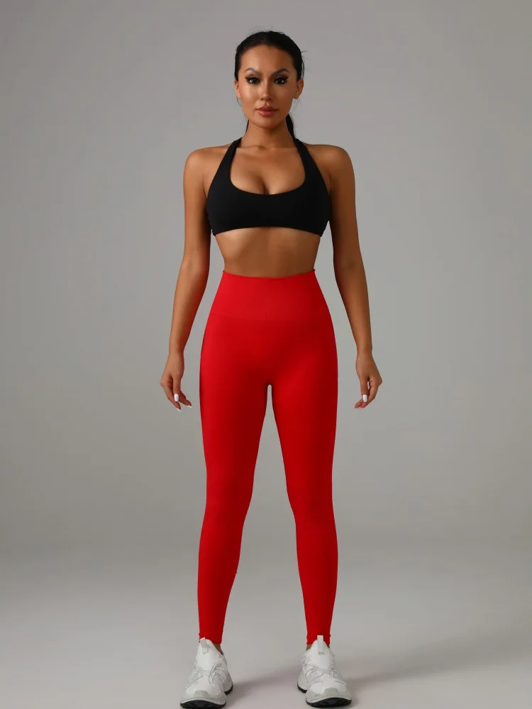 Hoch taillierte Yoga-Hose für Damen, Bauchkontroll-Leggings für Fitness, Workout, Laufen