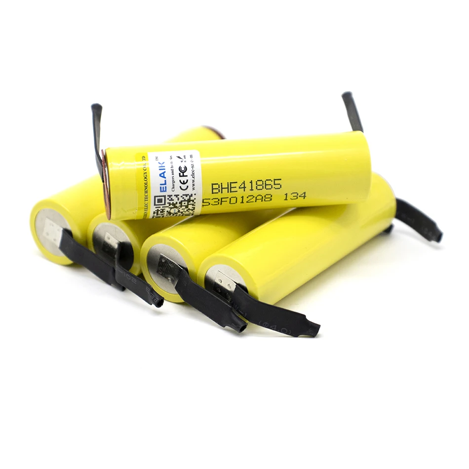 ELAIK 100% Original 18650 he4 3.6V Battery 2500mAh 20A 35A high drain HE4 18650 battery power tools +DIY Nickel