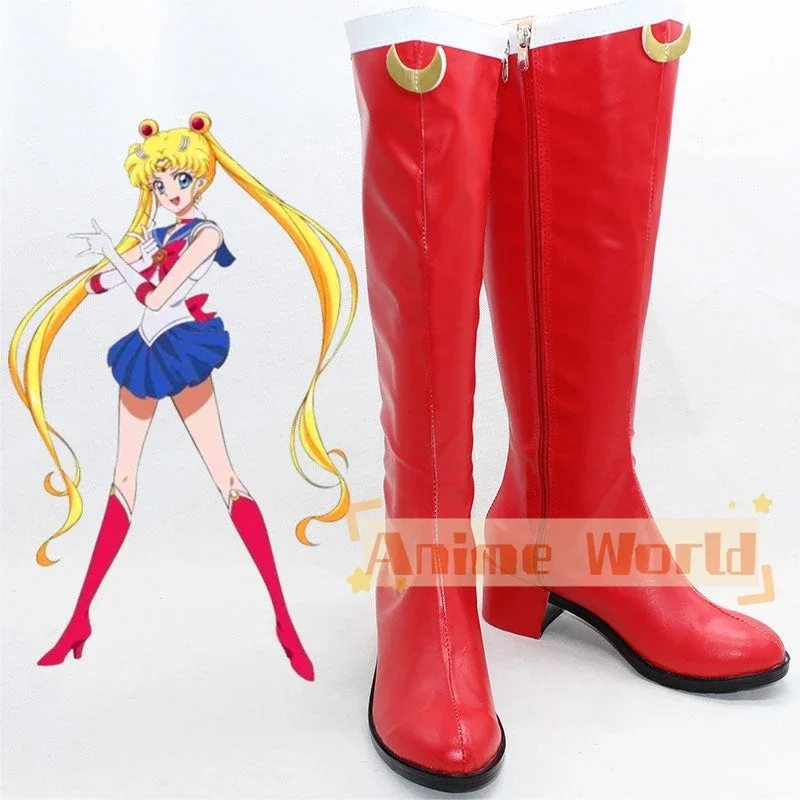 Princess Serenity Usagi Tsukino Shoes Cosplay Boots Halloween Carnival Boots Custom Made