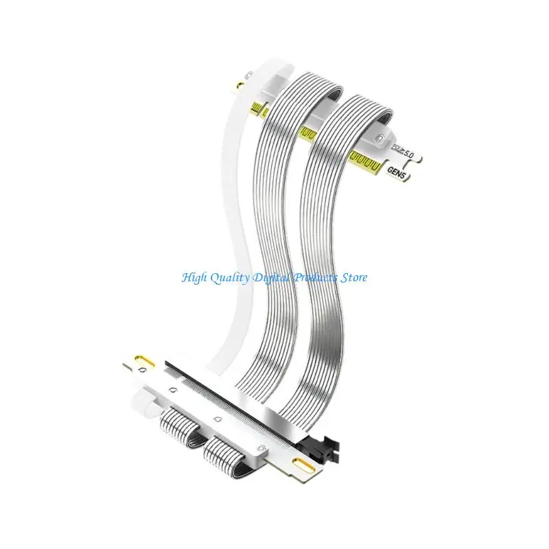 U2JE PCIe 5.0 x16 Flat Ribbon GPU Cable for SFF Desktop Build Planning